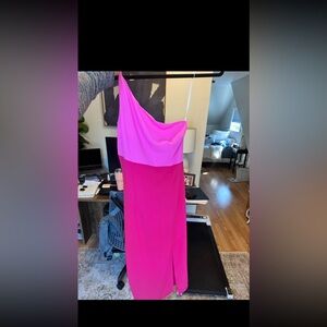 Petal & Pup One Shoulder Pink Dress